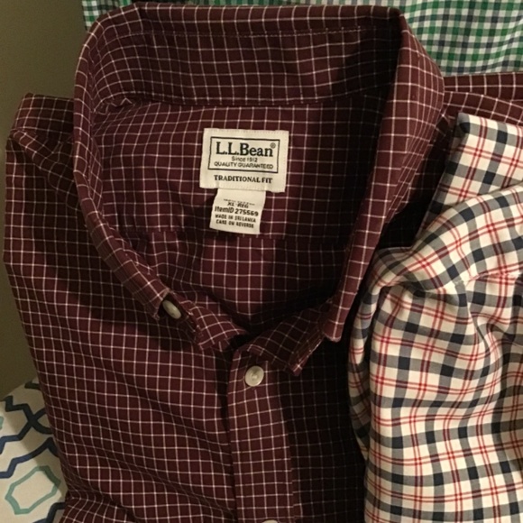 🔥Best offers, L.L.BEAN, 4 long sleeve shirts, new cond. chest=28/length=32, - Picture 4 of 6